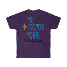 Load image into Gallery viewer, +R Pet Training with CER Equation Unisex Ultra Cotton Tee