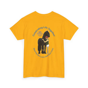 Celebrating Life – Woman with Horse Unisex Heavy Cotton Tee