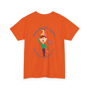 Celebrating Life – Boy with Parrot Unisex Heavy Cotton Tee