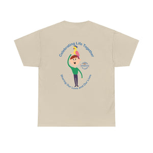 Celebrating Life – Boy with Parrot Unisex Heavy Cotton Tee