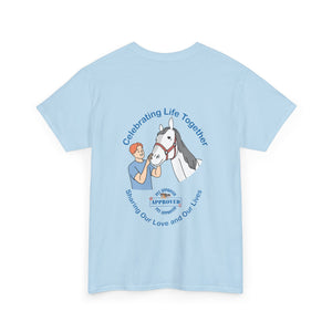 British Isles Celebrating Life – Male with Horse Unisex Heavy Cotton Tee