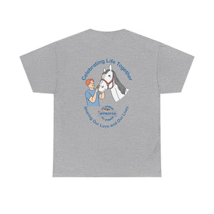 Australian Celebrating Life – Male with Horse Unisex Heavy Cotton Tee