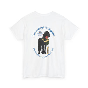 Celebrating Life – Woman with Horse Unisex Heavy Cotton Tee