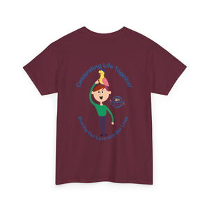 Australian Celebrating Life – Boy with Parrot Unisex Heavy Cotton Tee