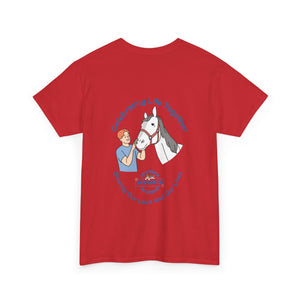 British Isles Celebrating Life – Male with Horse Unisex Heavy Cotton Tee