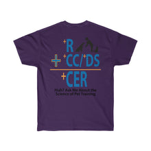 Load image into Gallery viewer, +R Pet Training with CER Equation Unisex Ultra Cotton Tee
