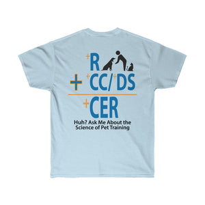 +R Pet Training with CER Equation Unisex Ultra Cotton Tee