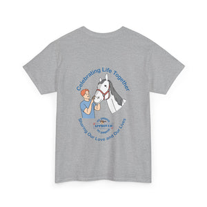 British Isles Celebrating Life – Male with Horse Unisex Heavy Cotton Tee