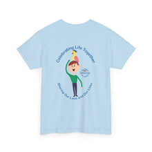 Load image into Gallery viewer, Celebrating Life – Boy with Parrot Unisex Heavy Cotton Tee
