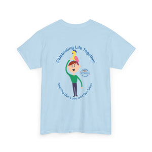 Celebrating Life – Boy with Parrot Unisex Heavy Cotton Tee