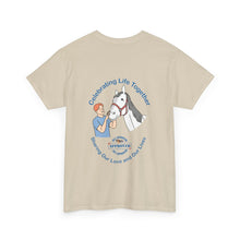 Load image into Gallery viewer, British Isles Celebrating Life – Male with Horse Unisex Heavy Cotton Tee
