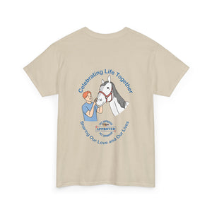 British Isles Celebrating Life – Male with Horse Unisex Heavy Cotton Tee