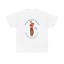 Load image into Gallery viewer, British Isles Celebrating Life – Boy with Small Dog Unisex Heavy Cotton Tee
