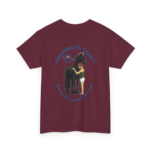 Australian Celebrating Life – Woman with Horse Unisex Heavy Cotton Tee