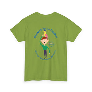 Celebrating Life – Boy with Parrot Unisex Heavy Cotton Tee