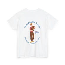 Load image into Gallery viewer, British Isles Celebrating Life – Boy with Small Dog Unisex Heavy Cotton Tee
