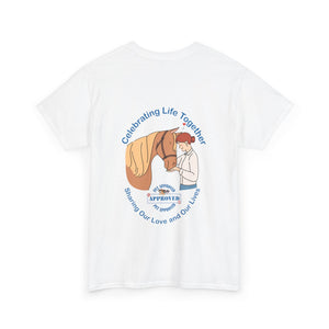 British Isles Celebrating Life – Female with Horse Unisex Heavy Cotton Tee