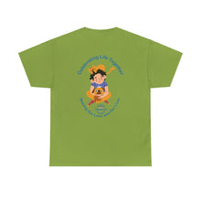 Load image into Gallery viewer, Celebrating Life – Small Boy with Cat and Dog Unisex Heavy Cotton Tee
