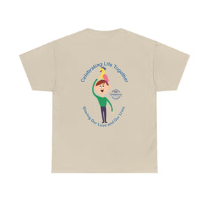 British Isles Celebrating Life – Boy with Parrot Unisex Heavy Cotton Tee