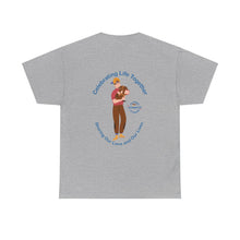 Load image into Gallery viewer, British Isles Celebrating Life – Boy with Small Dog Unisex Heavy Cotton Tee
