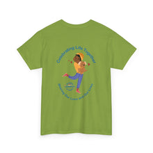 Load image into Gallery viewer, Celebrating Life – Woman with Small Dog Unisex Heavy Cotton Tee
