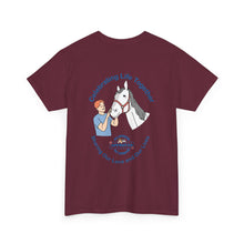 Load image into Gallery viewer, Australian Celebrating Life – Male with Horse Unisex Heavy Cotton Tee
