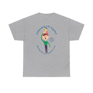 Celebrating Life – Boy with Parrot Unisex Heavy Cotton Tee