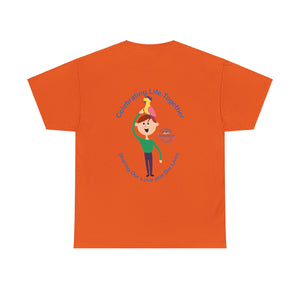 British Isles Celebrating Life – Boy with Parrot Unisex Heavy Cotton Tee