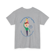 Load image into Gallery viewer, Australian Celebrating Life – Boy with Parrot Unisex Heavy Cotton Tee
