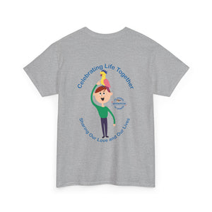 Australian Celebrating Life – Boy with Parrot Unisex Heavy Cotton Tee