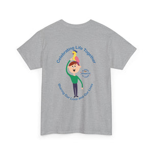 Celebrating Life – Boy with Parrot Unisex Heavy Cotton Tee