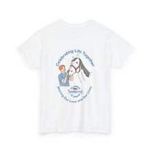 Load image into Gallery viewer, British Isles Celebrating Life – Male with Horse Unisex Heavy Cotton Tee
