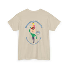 Load image into Gallery viewer, Celebrating Life – Boy with Parrot Unisex Heavy Cotton Tee
