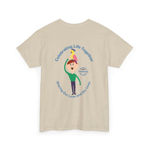 Celebrating Life – Boy with Parrot Unisex Heavy Cotton Tee