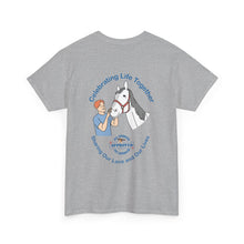 Load image into Gallery viewer, Australian Celebrating Life – Male with Horse Unisex Heavy Cotton Tee
