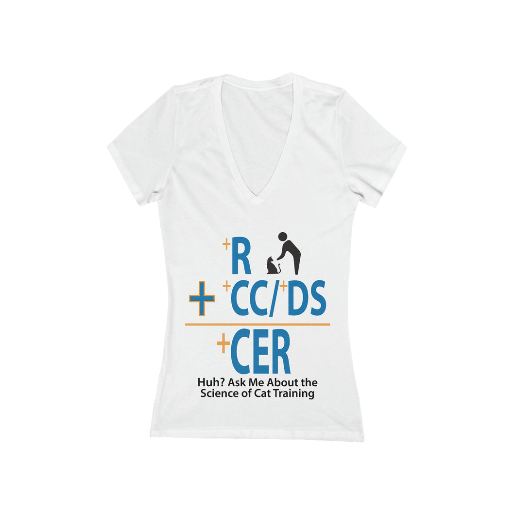 +R Equation Women's Jersey Short Sleeve Deep V-Neck Tee