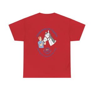 British Isles Celebrating Life – Male with Horse Unisex Heavy Cotton Tee