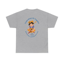 Load image into Gallery viewer, Celebrating Life – Small Boy with Cat and Dog Unisex Heavy Cotton Tee
