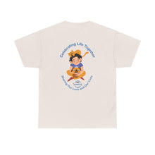 Load image into Gallery viewer, Celebrating Life – Small Boy with Cat and Dog Unisex Heavy Cotton Tee
