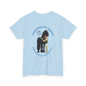 Celebrating Life – Woman with Horse Unisex Heavy Cotton Tee