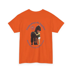 Australian Celebrating Life – Woman with Horse Unisex Heavy Cotton Tee