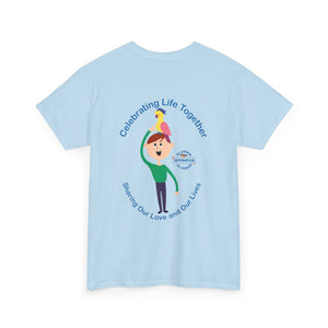 Australian Celebrating Life – Boy with Parrot Unisex Heavy Cotton Tee