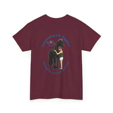 Load image into Gallery viewer, Celebrating Life – Woman with Horse Unisex Heavy Cotton Tee
