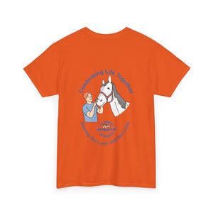 British Isles Celebrating Life – Male with Horse Unisex Heavy Cotton Tee