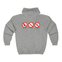 Load image into Gallery viewer, No Shock No Prong No Choke Unisex Heavy Blend™ Full Zip Hooded Sweatshirt

