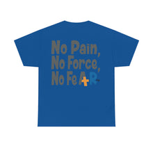 Load image into Gallery viewer, PPG Member Badge with No Pain, No Force, No Fear on the back Unisex Heavy Cotton Tee

